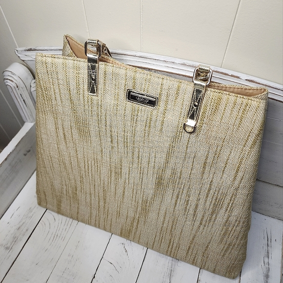 Versace Handbags - Versace Parfums Maxi Tote Canvas and Gold Large Weekender NWOT